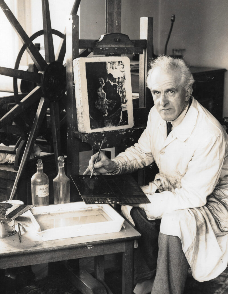 John Copley in his studio